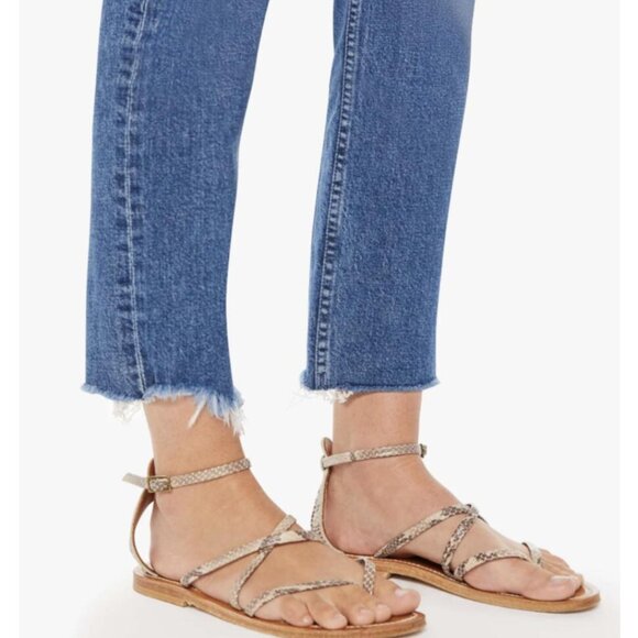 MOTHER Rider Mid Rise Ankle Jeans in Local Charm Brand new with Tag - Picture 3 of 4